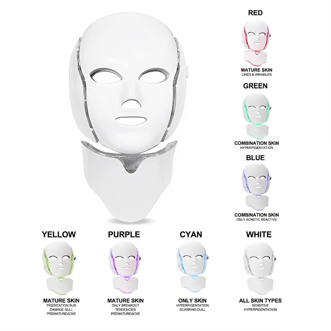 Ledma™ Pro 7-Colour LED Face & Neck Mask (Limited Edition)